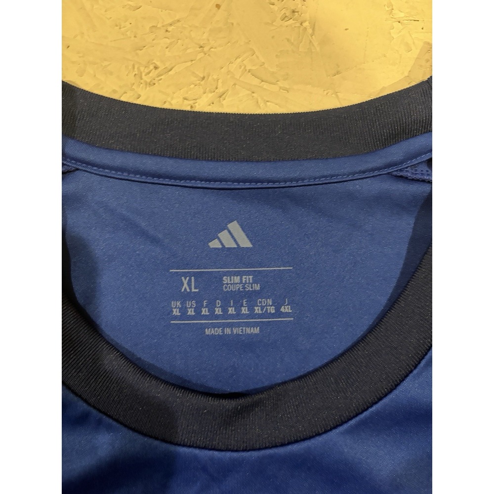 Adidas Authentic Italy Futbol Soccer 2025-2026 Jersey Men's XL Slim JY7588 Blue - Picture 6 of 10
